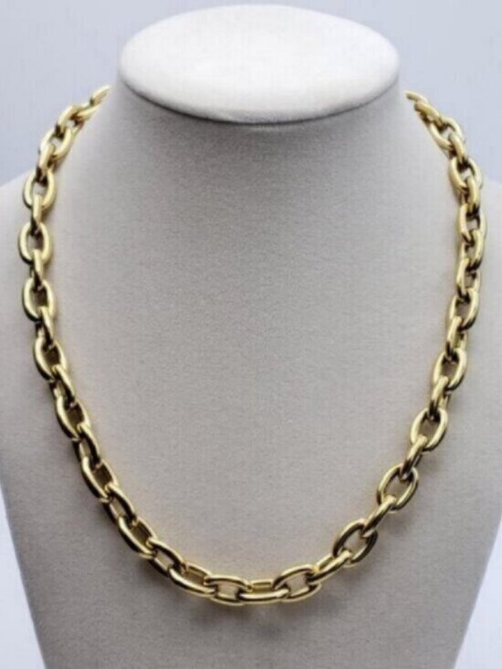 Authentic Louis Vuitton Gold Padlock w/Unbranded Stainless Steel Chain Necklace - Picture 12 of 14
